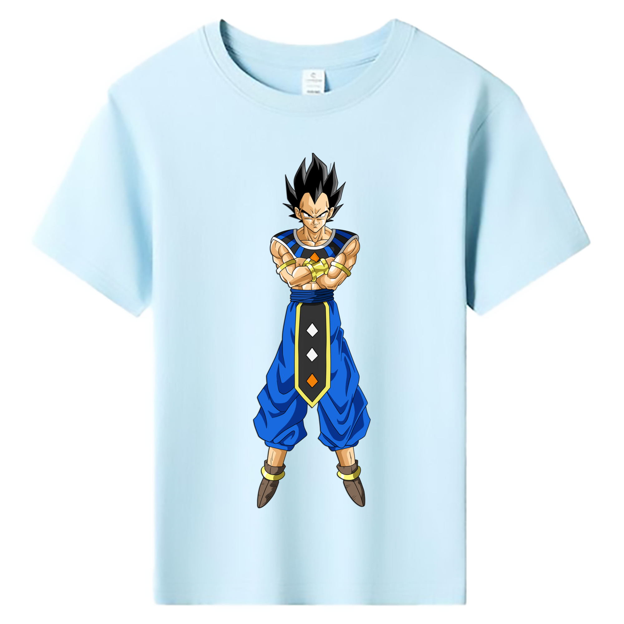 （画像用） ドラゴンボール ベジータ四世（Bejīta Yonsei）DRAGON BALL Vegeta IV 綿100％キッズTシャツ（フロントプリント）